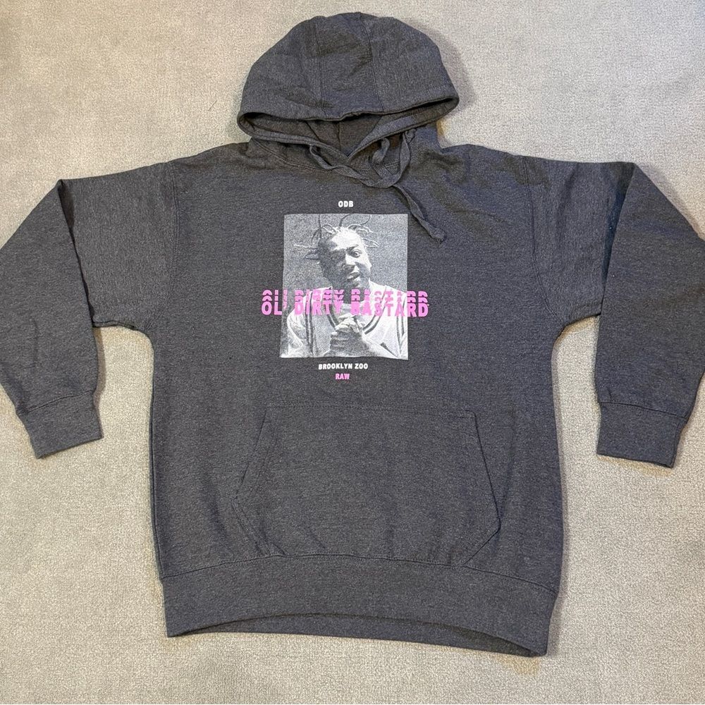 Ol’ Dirty Bastard Wu-Tang Clan Hoodie - Mens Small - Brooklyn Zoo - Gray